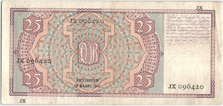 Pays-Bas 25 Gulden W.C. Mees - 1941