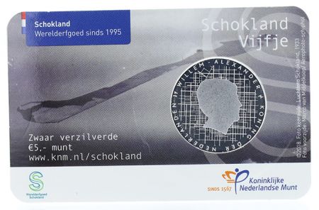 Pays-Bas 5 Euro - Schokland - Coincard - 2018