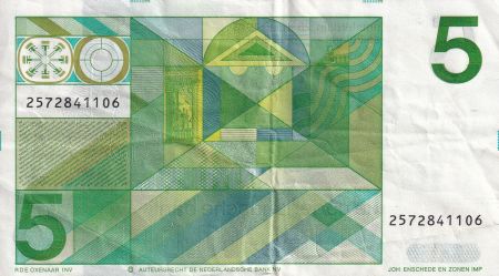 Pays-Bas 5 Gulden - J. Van den Vondel - 1973 - TTB - P.95