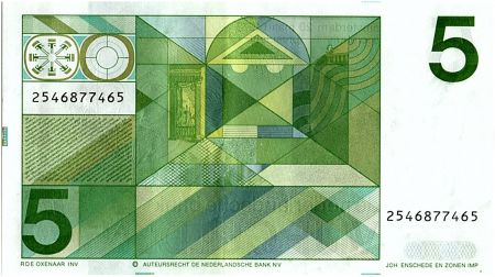 Pays-Bas 5 Gulden, Joost van den Vondel - 1973 - TTB + - P.95