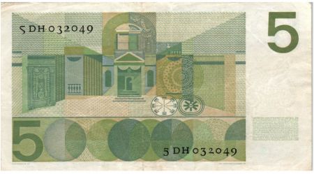 Pays-Bas 5 Gulden 1966 - C. Vondel