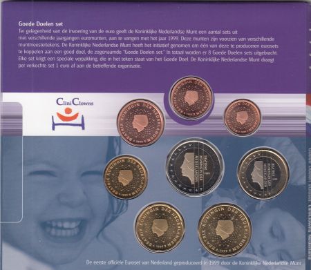 Pays-Bas Coffret BU Pays-Bas 1999 - 8 monnaies en euro