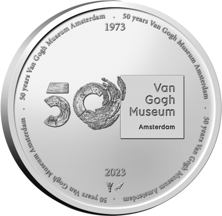 Pays-Bas Coincard 50 centimes 2023 + Médaille - 50 ans du Musée Van Gogh