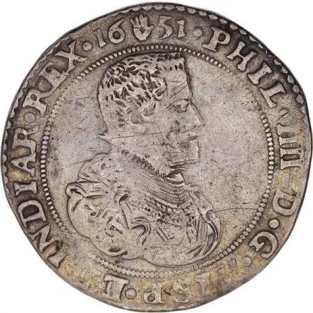 Pays-Bas Espagnol 1 Ducaton Armoiries - Philippe IV - Anvers 1651