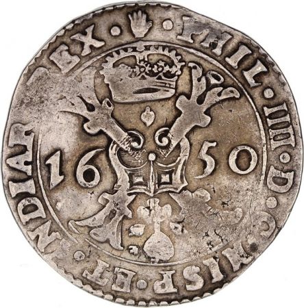 Pays-Bas Espagnol 1 Patagon Armoiries - Anvers 1650