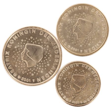 Pays-Bas Lot 3 pièces 1 à 5 cents PAYS-BAS 1999 à 2013