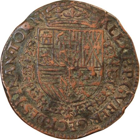 PAYS-BAS MERIDIONAUX  Bureau des finances de Tournai  JETON cuivre 1583