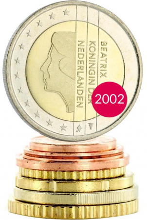 Pays-Bas Série Euros PAYS-BAS 2002 - 8 monnaies