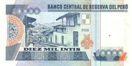 Pérou 10000 Intis C. Vallejo - Santiago de Chuco