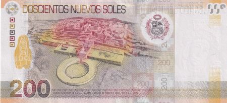 Pérou 200 Nuevos Soles - Santa Rosa De Lima - Ciudad sagrada de Caral -2017 - P.195a