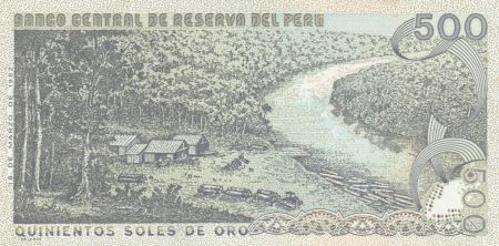 Pérou 500 Soles de Oro - José Quinones - 1982