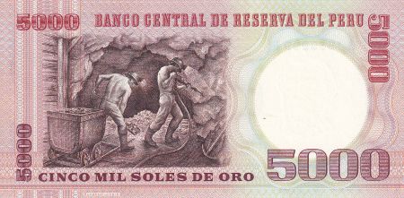 Pérou 5000 Intis - Francisco Bolognesi - Mineurs - 21-06-1985 - NEUF - P.117c