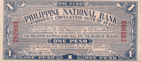 Philippines 1 Peso - Cebu - 1941 - P.S215