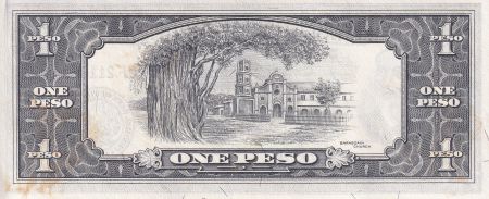 Philippines 1 Peso - Mabini - Eglise - Série JF - 1949 - P.133
