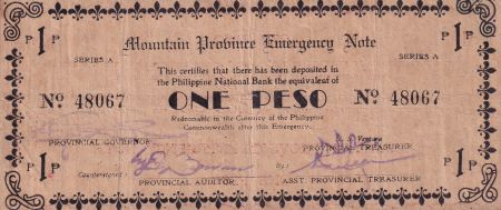 Philippines 1 Peso - Mountain - 1942 - P.S601