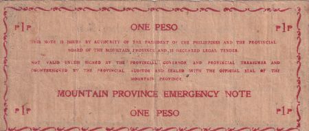 Philippines 1 Peso - Mountain - 1942 - P.S601