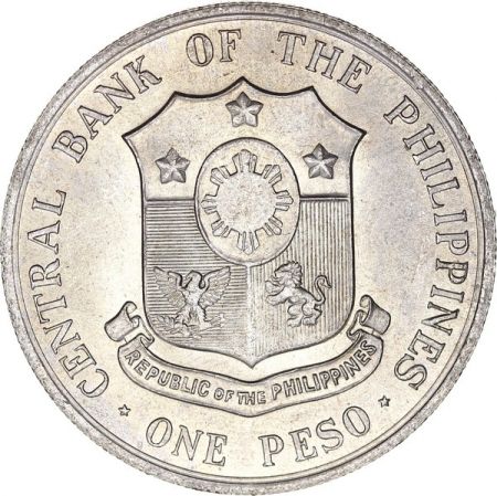 Philippines 1 Peso 100 ans de Andres Bonifacio - 1963