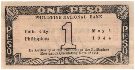 Philippines 1 Peso Noir et Rouge - 1944