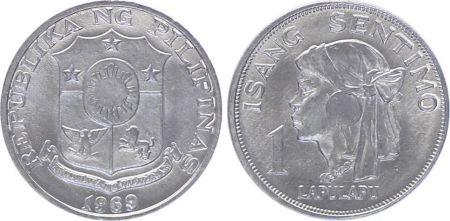 Philippines 1 Sentimo - 1969 - Roi LapuLapu