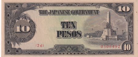 Philippines 10 Pesos Monument Rizal - 1943 - Série 26