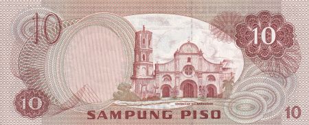 Philippines 10 Piso - A. Mabini - Eglise - 1978 - NEUF - P.161b