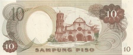 Philippines 10 Piso A. Mabini - Eglise
