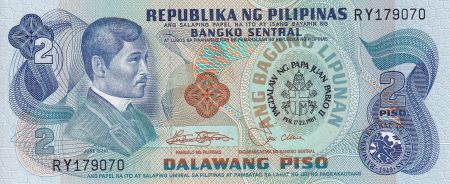 Philippines 2 Piso - J. Rizal - Déclaration Indépendance - 1981 - NEUF - P.166