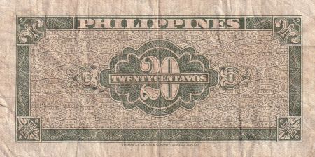Philippines 20 Centavos - 1949 - TB - P.130a