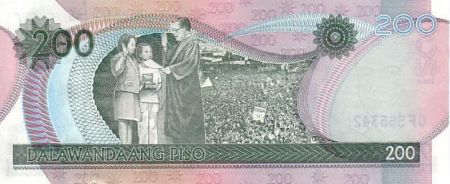 Philippines 200 Peso D. Macapagal - Enfants, rassemblement - 2004