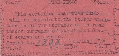 Philippines 5 Pesos - Apayao - 1943 - P.S126