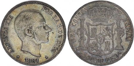 Philippines 50 Centimos Alphonse XII - 1881