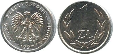 Pologne 1 Zloty - 1990 - KM.Y49.3