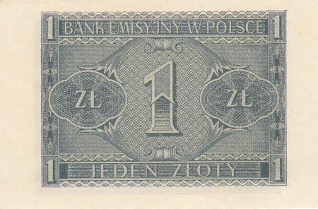 Pologne 1 Zloty 1941 - Gris - Série BD