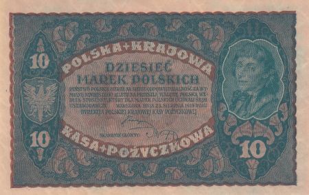 Pologne 10 Marek 1919 - T. Kosciuszko