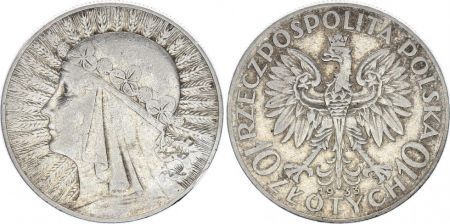 Pologne 10 Zlotych - 1933 - Reine Jadwiga  - TTB