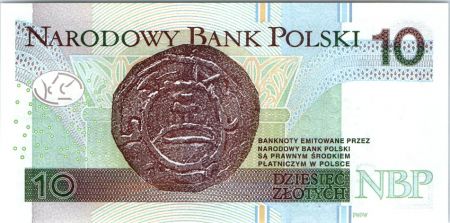 Pologne 10 Zlotych Mieszko 1er - 2016 (2017)