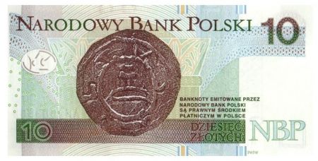 Pologne 10 Zlotych Mieszko 1er