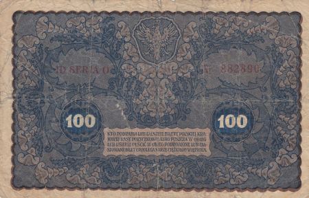 Pologne 100 Marek 1919 - T. Kosciuszko