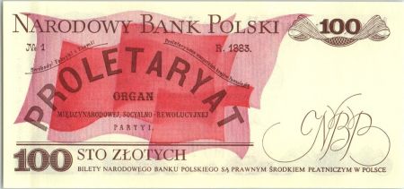 Pologne 100 Zlotych  1986 - Ludwik Warynski