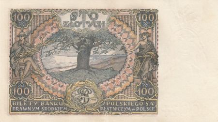 Pologne 100 Zlotych Prince J. Poniatowski - 1934  - SPL Série C.Y.