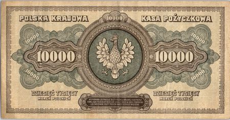 Pologne 10000 Marek 1922 - Femmes