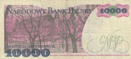 Pologne 10000 Zlotych 1988 - S. Wyspianski - Série BW