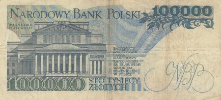 Pologne 100000 Zlotych 1990 - S. Moniuszko