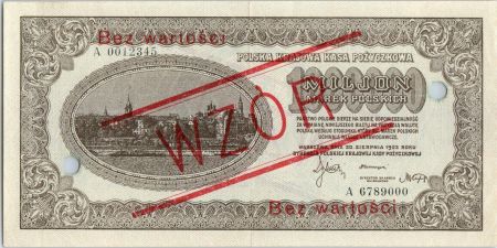 Pologne 1000000 Marek 1923 -  Cité - Aigle - Spécimen