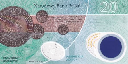 Pologne 20 Zlotych - Nicolas Copernic - Folder - Polymère - 2023