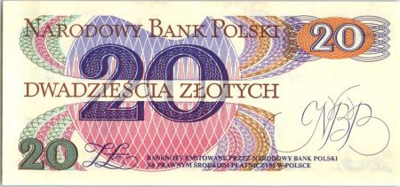 Pologne 20 Zlotych 1982 -  Romuald Traugutt