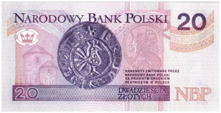 Pologne 20 Zlotych 1994 - Boleslaw II