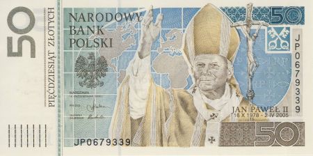Pologne 50 Zlotych 2006 - Jean-Paul II - En folder