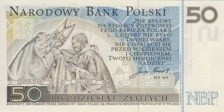 Pologne 50 Zlotych 2006 - Jean-Paul II - En folder