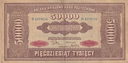 Pologne 50000 Marek - 1922 - Série H - P.33